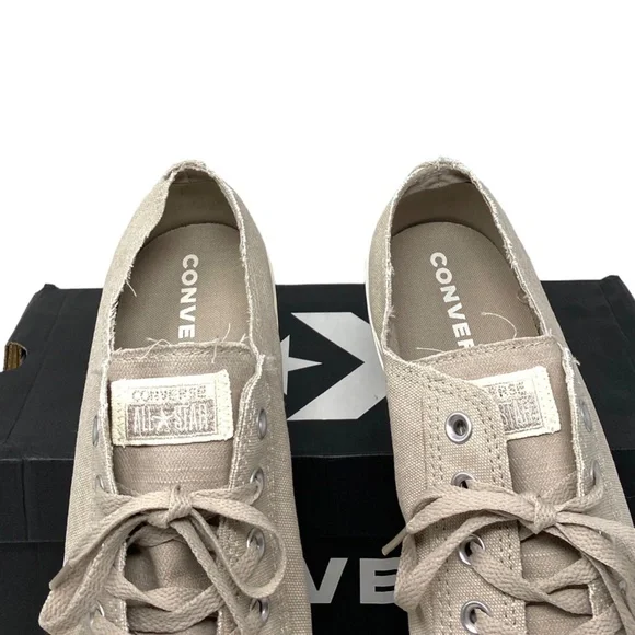 Converse Chuck Taylor OX Sneakers Low Top For Men Egret Canvas Casual 164098F - Picture 8 of 10